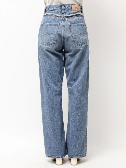 アングリッド　リメイクデニムパンツ　25 Ungrid (アングリッド)ウエストデザインリメイクデニム 25秋冬