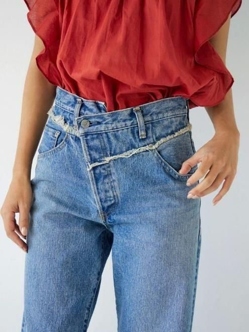 Ungrid (アングリッド)ウエストデザインリメイクデニム 25秋冬