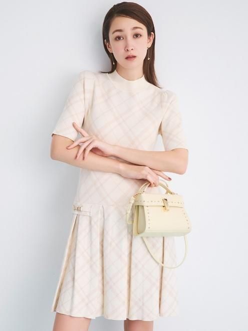 CELFORD / セルフォード プリーツニットワンピース  25秋冬予約 CWNO254097 入荷予定 : 9月上旬〜 (10%OFF&PT5) CELFORD (セルフォード)プリーツニットワンピース 25秋冬予約