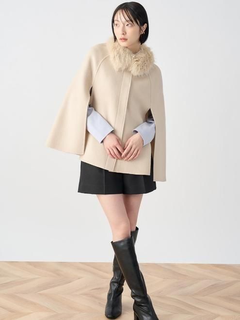 CELFORD (セルフォード)ファーティペットケープ 25秋冬【CWFC254049