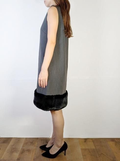 CELFORD (セルフォード)裾ファーミニワンピース 25秋冬【CWFO254087