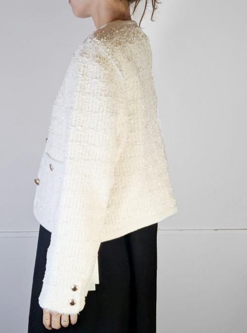 CELFORD (セルフォード)ツイードニットジャケット 25秋冬【CWNJ254069