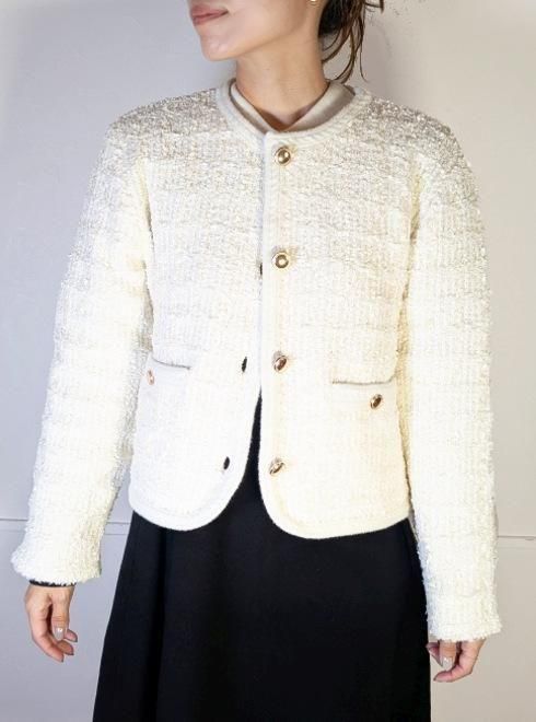 CELFORD (セルフォード)ツイードニットジャケット 25秋冬【CWNJ254069