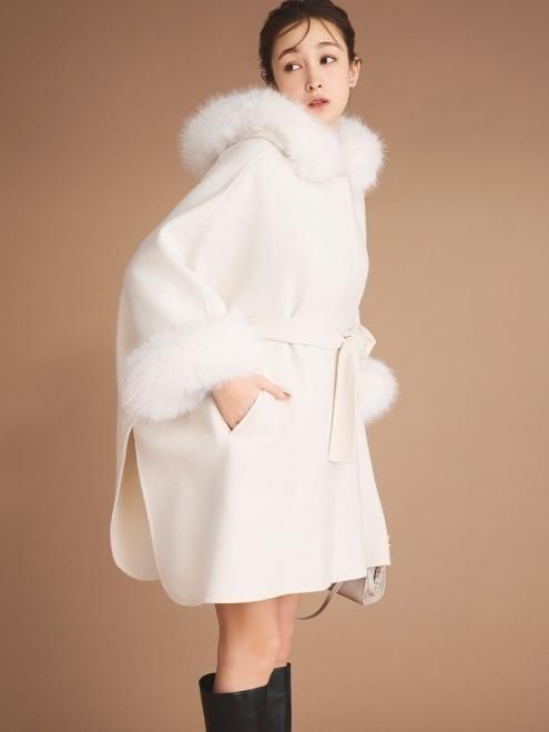 CELFORD セルフォード ファーポンチョコート CWFC255006 MOC ファーポンチョコート(コート)｜OUTER（アウター）｜CELFORD（セル