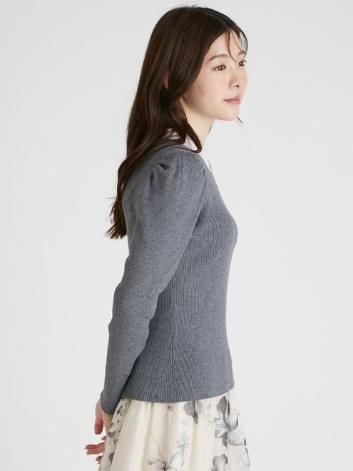 CELFORD (セルフォード)カシミア混襟付きニット 25秋冬【CWNT255004