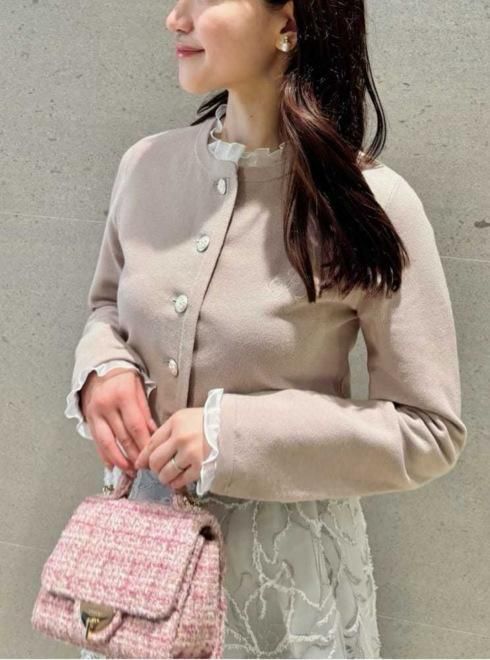 CELFORD (セルフォード)フリルデタッチャブルカーディガン 25