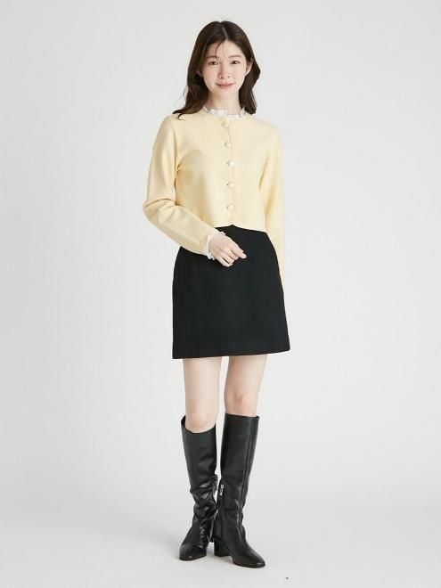 CELFORD (セルフォード)フリルデタッチャブルカーディガン 25秋冬