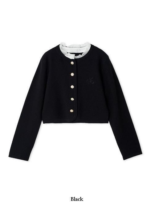 CELFORD (セルフォード)フリルデタッチャブルカーディガン 25秋冬