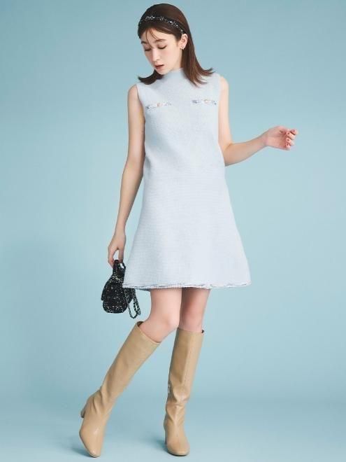 CELFORD (セルフォード)トリムミニニットワンピースセット 25秋冬