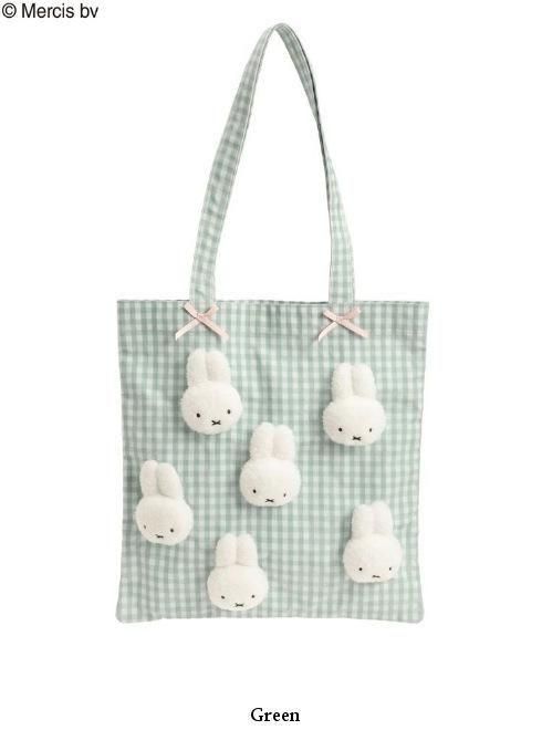 merry Jenny ギンガムもこもこミッフィートート collaboration! 】 ㅤㅤㅤㅤㅤㅤㅤㅤㅤㅤㅤㅤㅤ  miffy × merry