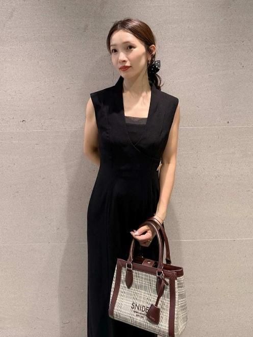 snidel （スナイデル）レイヤードライクジレワンピース 25秋冬