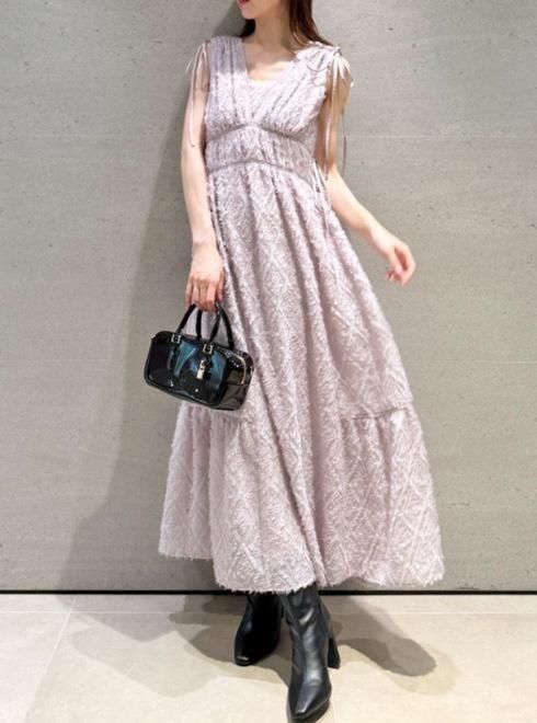 snidel ジャガードドロストディティールワンピース SNIDEL｜【00サイズあり】ジャガードドロストディティール