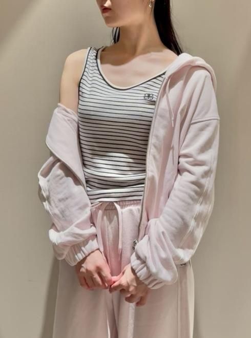 SNIDEL スナイデル uvカットフーディーパーカー 花柄 フラワー