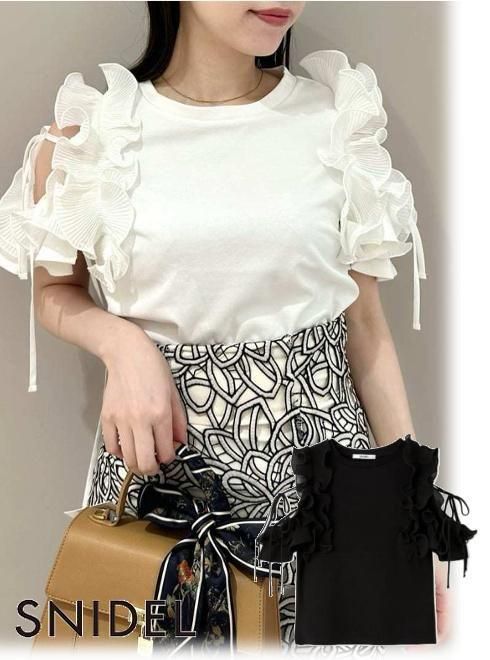 snidel �ʥ��ʥ��ǥ��<br>�ץ꡼�ĥե�륫�åȥץ륪���С�  25���ߡ�SWCT254128�ۥ��åȥ���  bf25