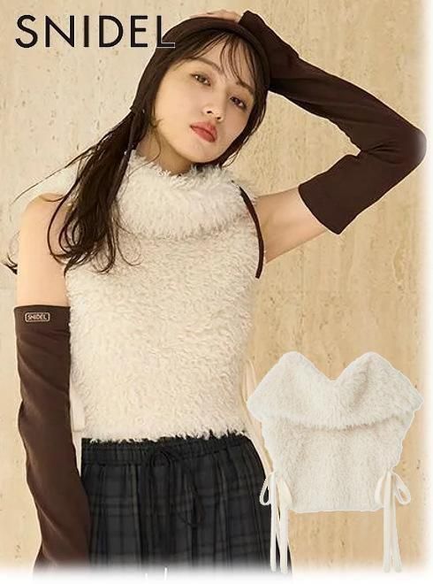 snidel （スナイデル）フェイクファーアメスリニットプルオーバー 25