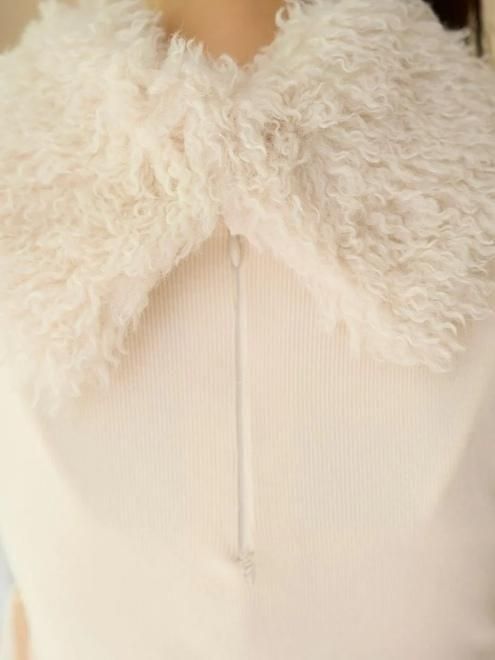 snidel （スナイデル）フェイクファーアメスリニットプルオーバー 25