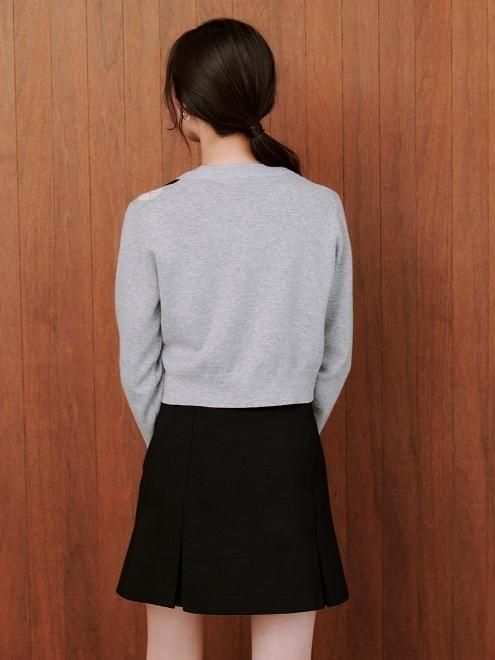 スナイデル　アーガイルカーディガン　グレー　新品 SNIDEL カーディガン アーガイルカーディガン レディース