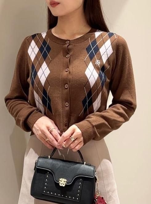 snidel （スナイデル）アーガイルカーディガン 25秋冬
