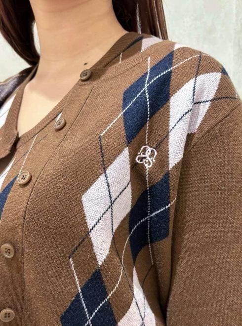 snidel （スナイデル）アーガイルカーディガン 25秋冬