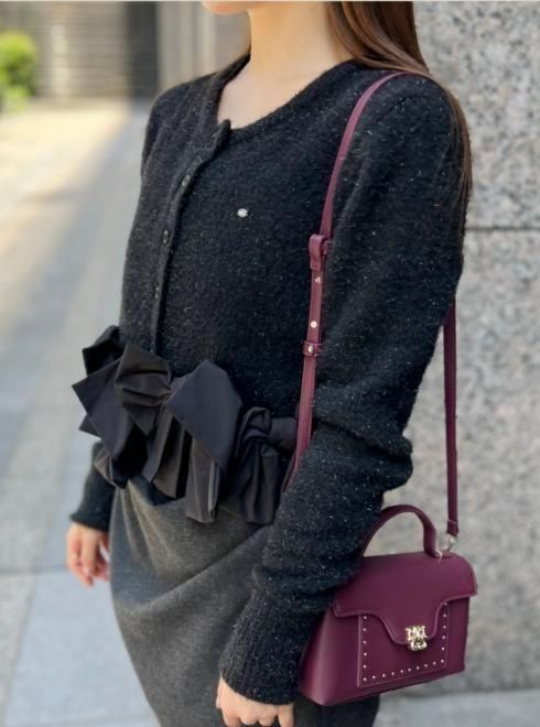 snidel （スナイデル）リボンモチーフカーディガン 25秋冬