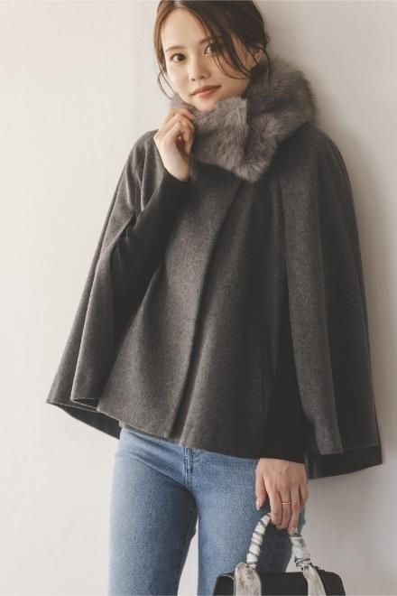 snidel （スナイデル）ショートケープコート 25秋冬【SWFC254154