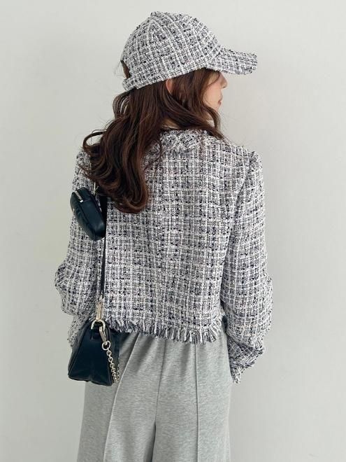 snidel （スナイデル）ツイードジャケット 25秋冬【SWFJ254155