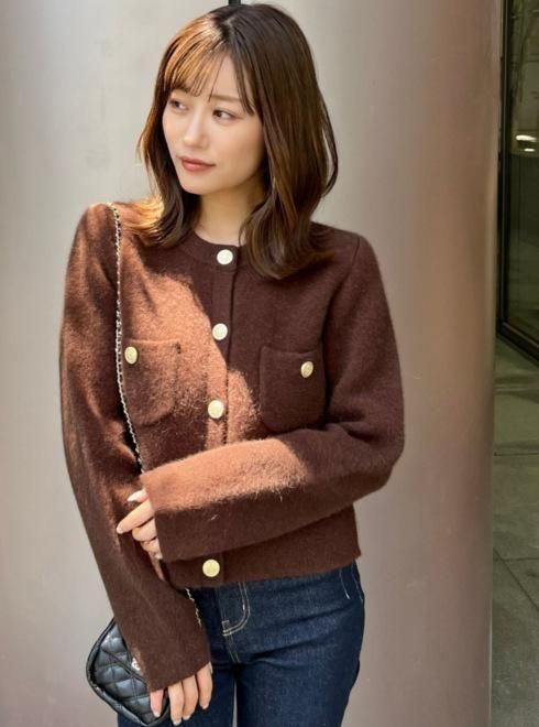 SNIDEL モヘアニットジャケット SNIDEL（スナイデル）の「モヘアニットジャケット（その他