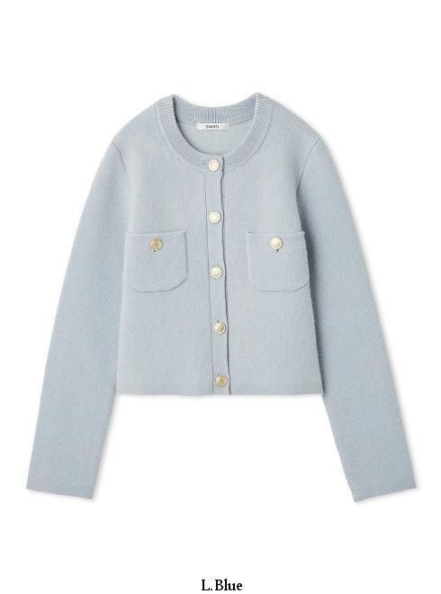 snidel （スナイデル）フォックスニットジャケット 25秋冬【SWNJ254097