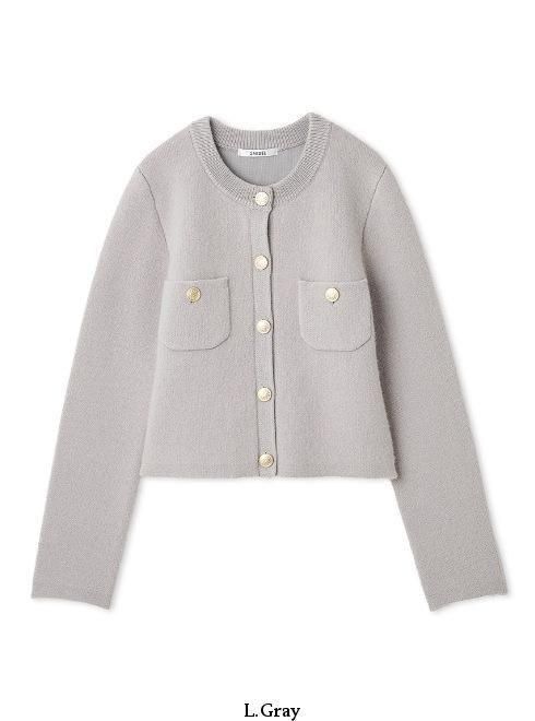 snidel （スナイデル）フォックスニットジャケット 25秋冬【SWNJ254097