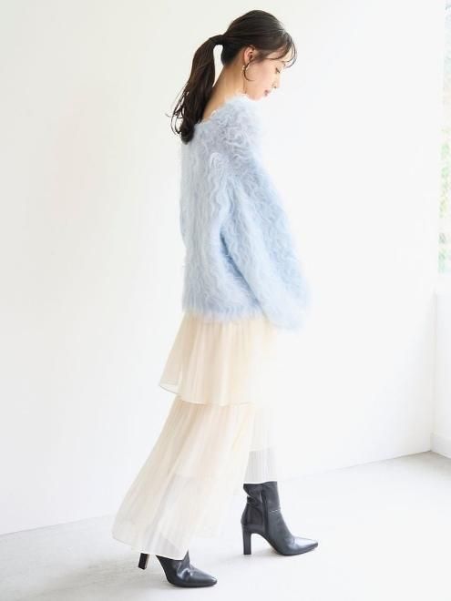 SNIDEL ストレートプリーツティアードスカート ストレートプリーツティアードスカート | スナイデル(SNIDEL