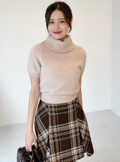 snidel （スナイデル）Susロービングチェックミニスカート 25