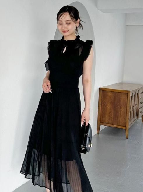 snidel （スナイデル）Sustainableシアープリーツウエスト