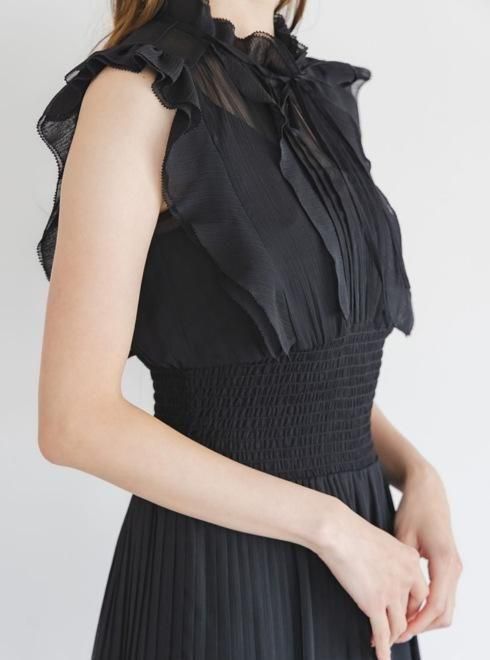 snidel （スナイデル）Sustainableシアープリーツウエストワンピース