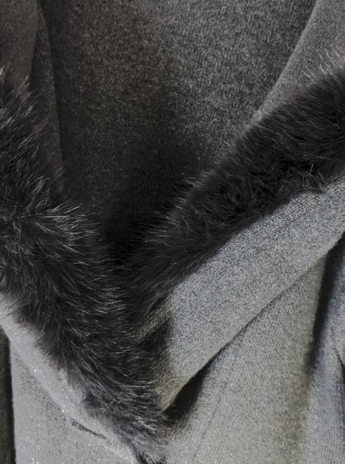 snidel （スナイデル）ファーフードニットコート 25秋冬【SWNC254157