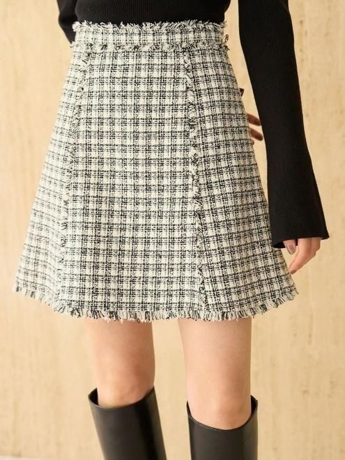 snidel （スナイデル）ツイードミニスカート 25秋冬【SWFS254267