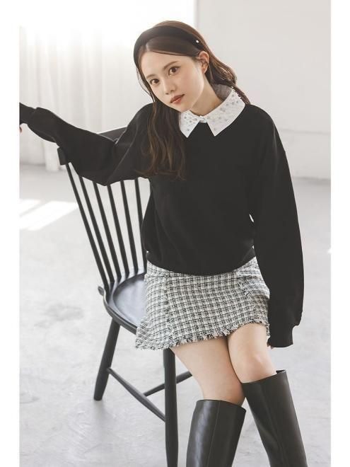 SNIDEL/ツイードフレアミニスカート SNIDEL（スナイデル）の「ツイードミニスカート（スカート）」 - WEAR