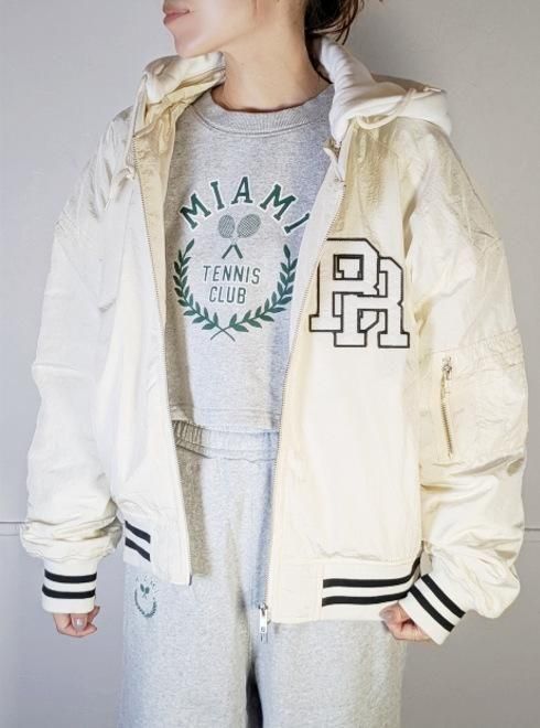 snidel （スナイデル）ナツメグコラボフード付きMA-1 25秋冬