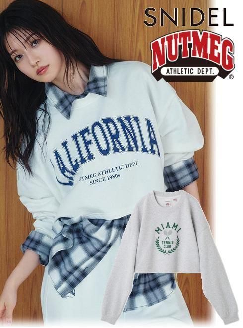 snidel （スナイデル）NUTMEGコラボクロップドTシャツ 25秋冬