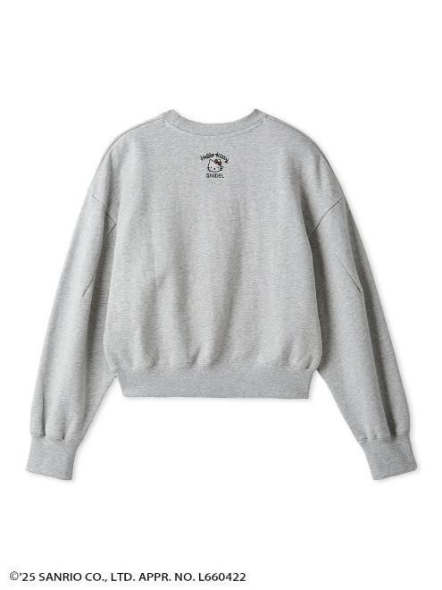 新品未使用 snidel  ハローキティ スウェットプルオーバー グレー snidel （スナイデル）【HELLO KITTY】 バリエプルオーバー 25