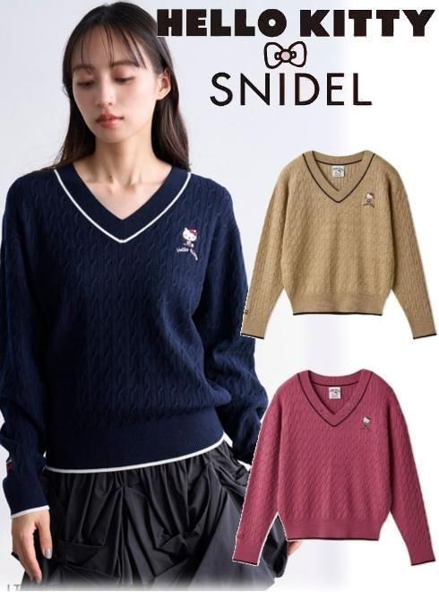 snidel ʥʥǥ<br>HELLO KITTY ֥ץ륪С  25ߡSWNT254228ۥ˥åȥȥåץ 