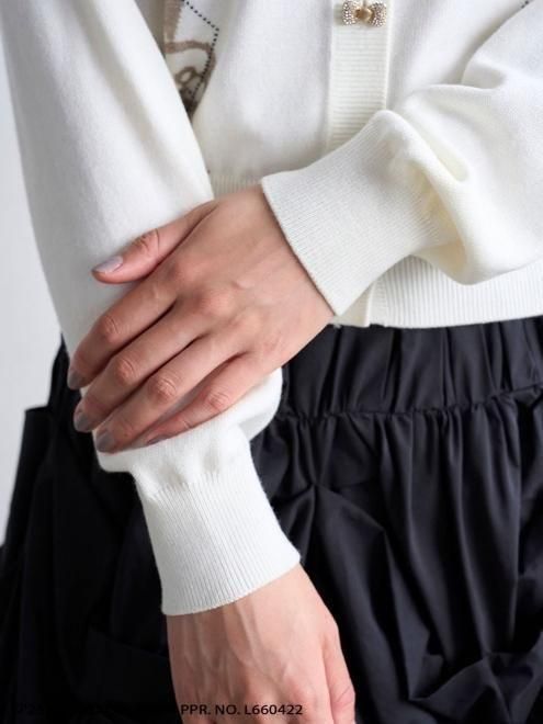 snidel （スナイデル）【HELLO KITTY】 アーガイルカーディガン