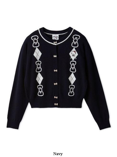 snidel （スナイデル）【HELLO KITTY】 アーガイルカーディガン