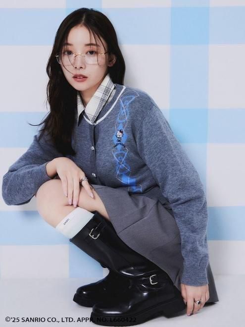 SNIDEL  【HELLO KITTY】ニットカーディガン WEB限定カラーあり】【HELLO KITTY】ニットカーディガン(カーデ