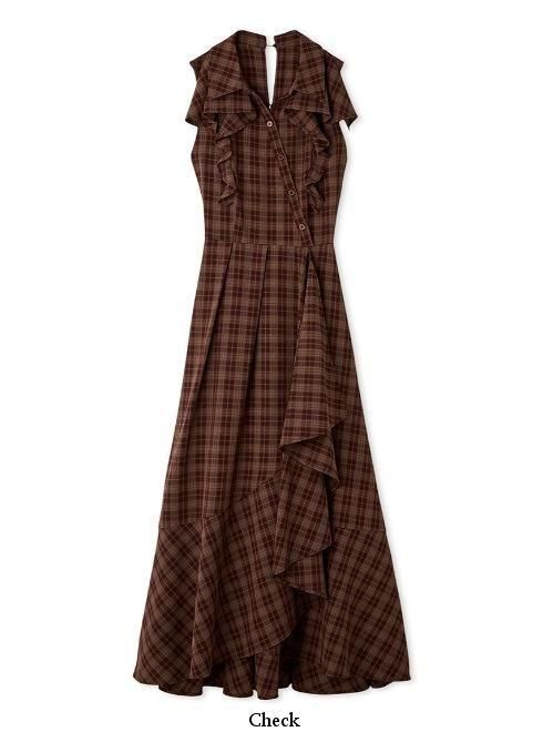 lily brown ラッフルフリルティアードシャツワンピース LILY BROWN ワンピース ラッフルフリルティアードシャツワンピ