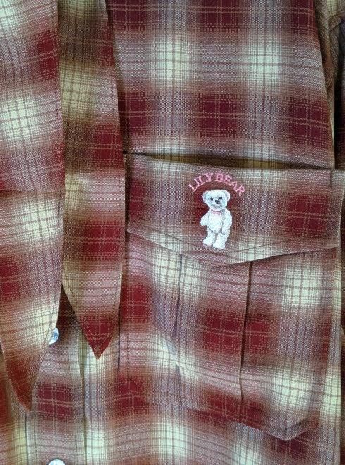 Lily Brown （リリーブラウン)Lily Bearスカーフ付きオーバー