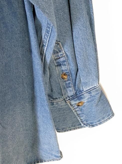 LILY BROWN Lily Bearスカーフ付きオーバーシャツ デニム Lily Bearスカーフ付きオーバーシャツ(Tシャツ・シャツ