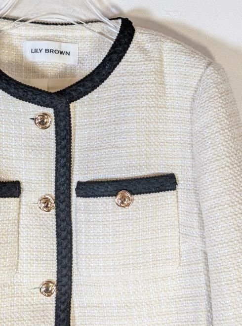 Lily Brown （リリーブラウン)ツイードジャケット 25秋冬【LWFJ254055