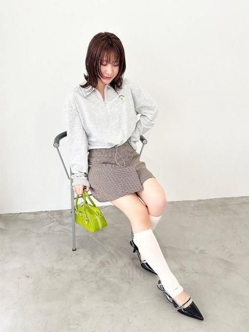 Lily Brown （リリーブラウン)バリエーションラップミニスカート 25