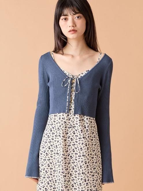 LILY BROWN カーデセットキャミワンピース LILY BROWN（リリーブラウン）の「カーデセットキャミワンピース