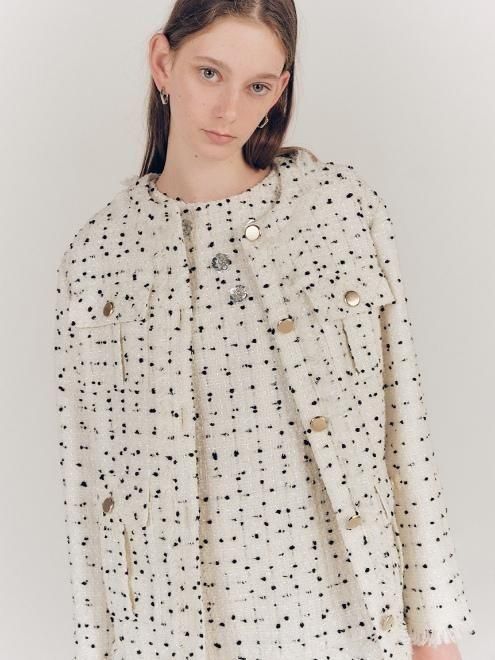 lilybrown シャツセットツイードミニワンピース LILY BROWN（リリーブラウン）の「[L.B CANDY STOCK]シャツセット